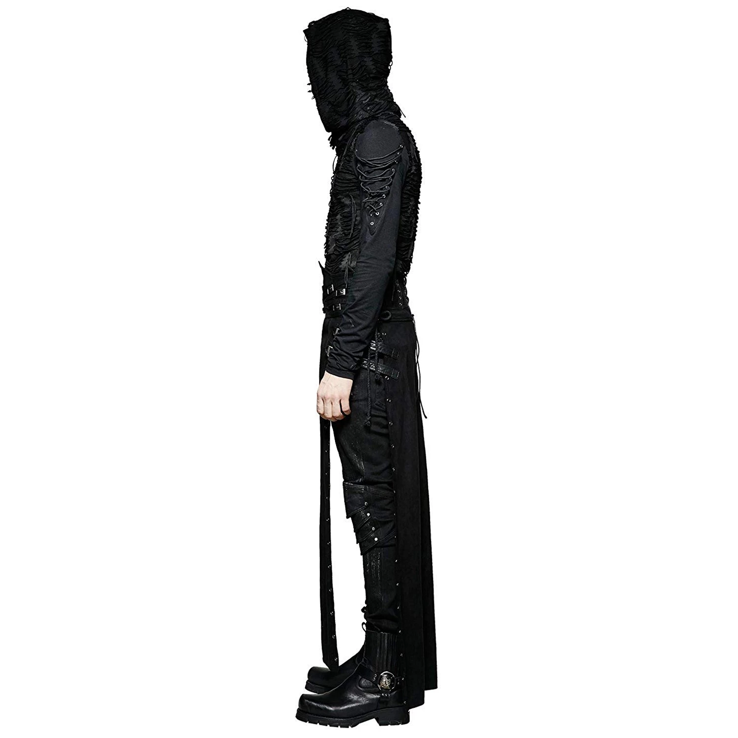 Longue Jupe Pour Hommes 'Katana' Noire 9 Longue Jupe Pour Hommes 'Katana' Noire – Image 7