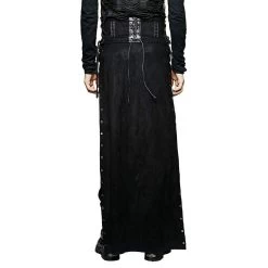 Longue Jupe Pour Hommes 'Katana' Noire 21 Longue Jupe Pour Hommes 'Katana' Noire -Magasin De Mode longue jupe pour hommes katana noire 7