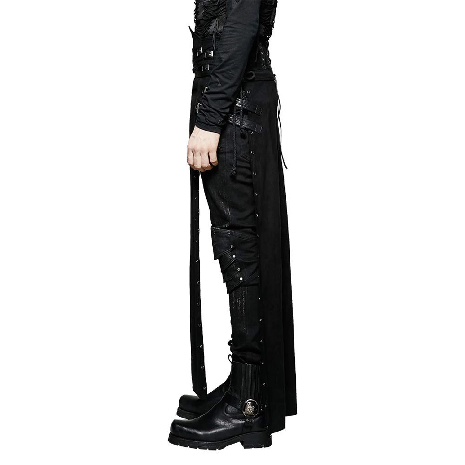 Longue Jupe Pour Hommes 'Katana' Noire 11 Longue Jupe Pour Hommes 'Katana' Noire – Image 9