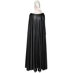 Longue Robe Cape Gothique 'Nightspell' Noire -Magasin De Mode longue robe cape gothique nightspell noire 2