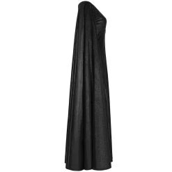Longue Robe Cape Gothique 'Nightspell' Noire -Magasin De Mode longue robe cape gothique nightspell noire 7