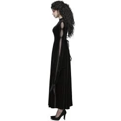 Longue Robe Gothique 'Princessa' Noire 19 Longue Robe Gothique 'Princessa' Noire -Magasin De Mode longue robe gothique princessa noire 4
