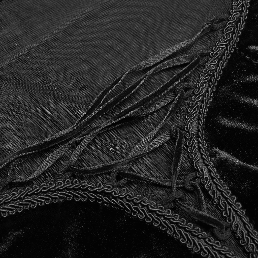 Longue Robe Gothique 'Princessa' Noire 12 Longue Robe Gothique 'Princessa' Noire â Image 10