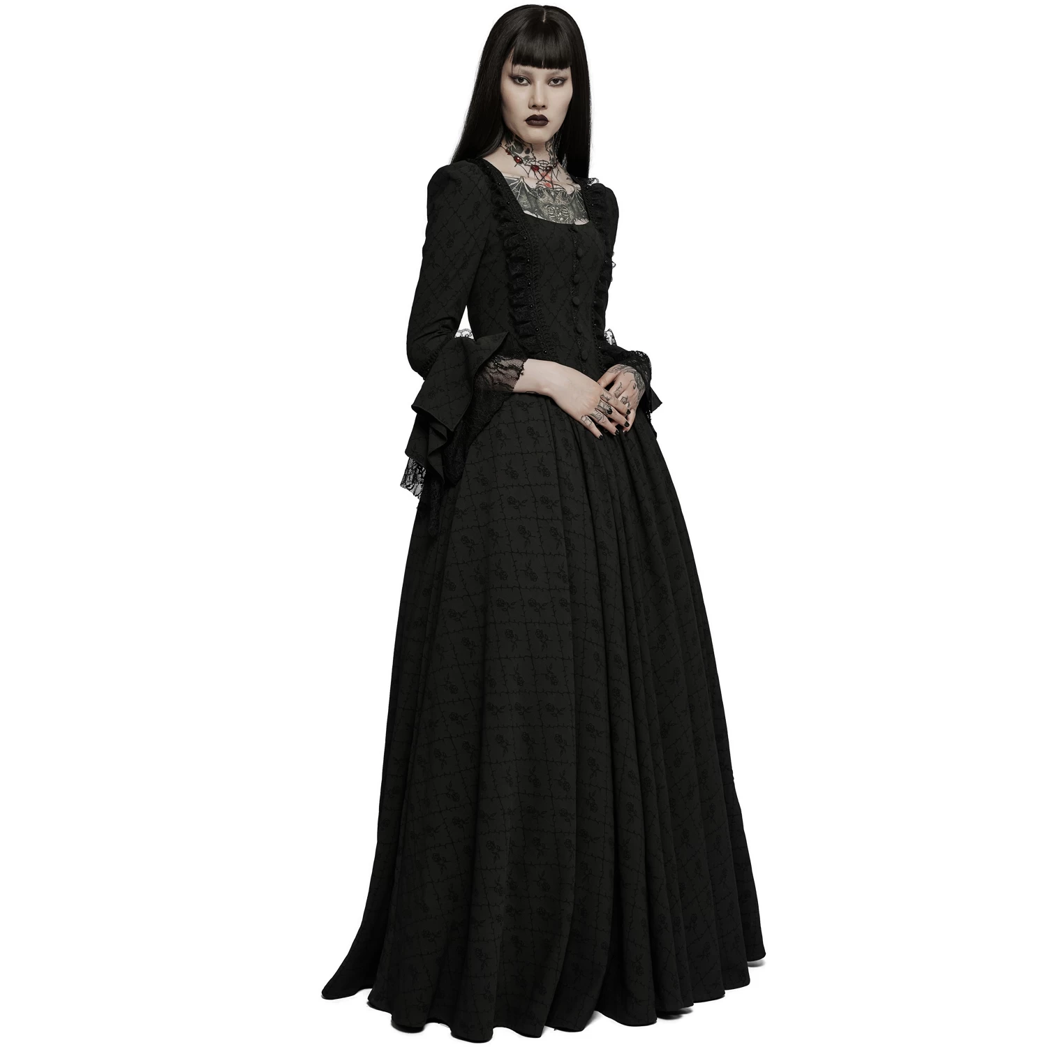 Longue Robe 'Metzli' Noire 7 Longue Robe 'Metzli' Noire – Image 5