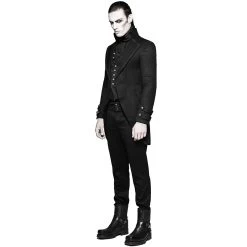 Longue Veste 'Black Cardinal' En Brocart Noir 19 Longue Veste 'Black Cardinal' En Brocart Noir -Magasin De Mode longue veste black cardinal en brocart noir 4