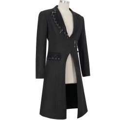 Longue Veste 'Cryock' Noire -Magasin De Mode longue veste cryock noire 12