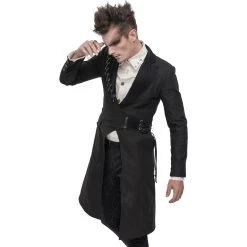 Longue Veste 'Cryock' Noire -Magasin De Mode longue veste cryock noire 4