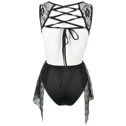 Maillot De Bain 'Finely Gothic' Noir 32 Maillot De Bain 'Finely Gothic' Noir -Magasin De Mode maillot de bain finely gothic noir 12