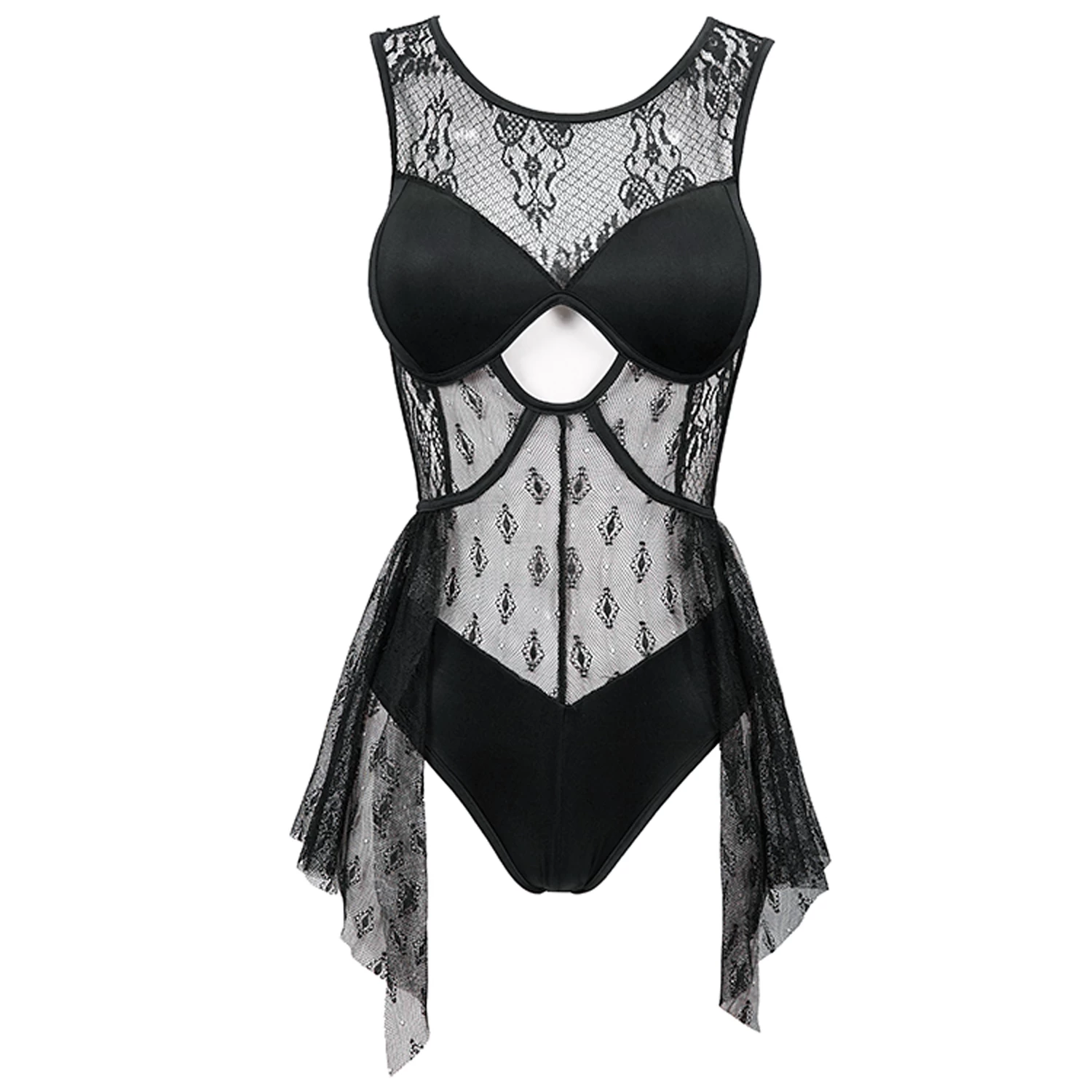 Maillot De Bain 'Finely Gothic' Noir 3 Maillot De Bain 'Finely Gothic' Noir