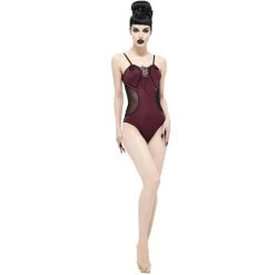 Maillot De Bain 'Hand-Cranked' Bordeaux Et Noir -Magasin De Mode maillot de bain hand cranked bordeaux et noir 10