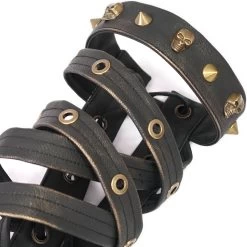 Manchettes 'Steampunk Gear' Marrons -Magasin De Mode manchettes steampunk gear marrons 14