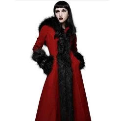 Manteau à Capuche 'Red Frozen' Rouge Et Noir 24 Manteau à Capuche 'Red Frozen' Rouge Et Noir -Magasin De Mode manteau a capuche red frozen rouge et noir 6