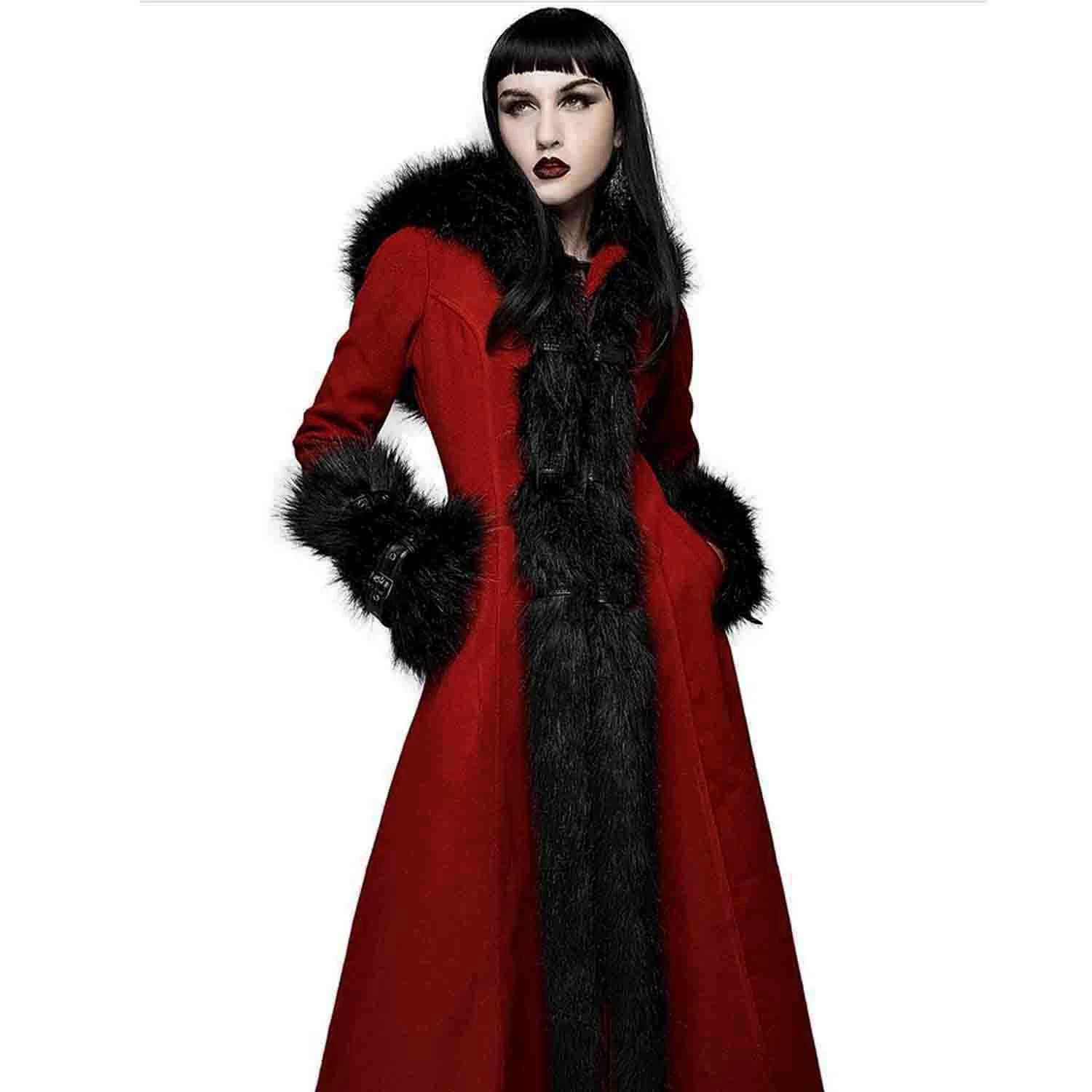 Manteau à Capuche 'Red Frozen' Rouge Et Noir 9 Manteau à Capuche 'Red Frozen' Rouge Et Noir – Image 7