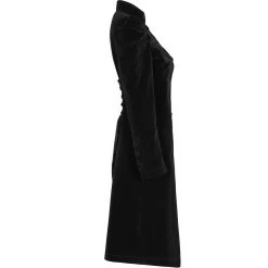 Manteau Mi-Long 'Dark Doll' En Velours Noir 33 Manteau Mi-Long 'Dark Doll' En Velours Noir -Magasin De Mode manteau mi long dark doll en velours noir 12