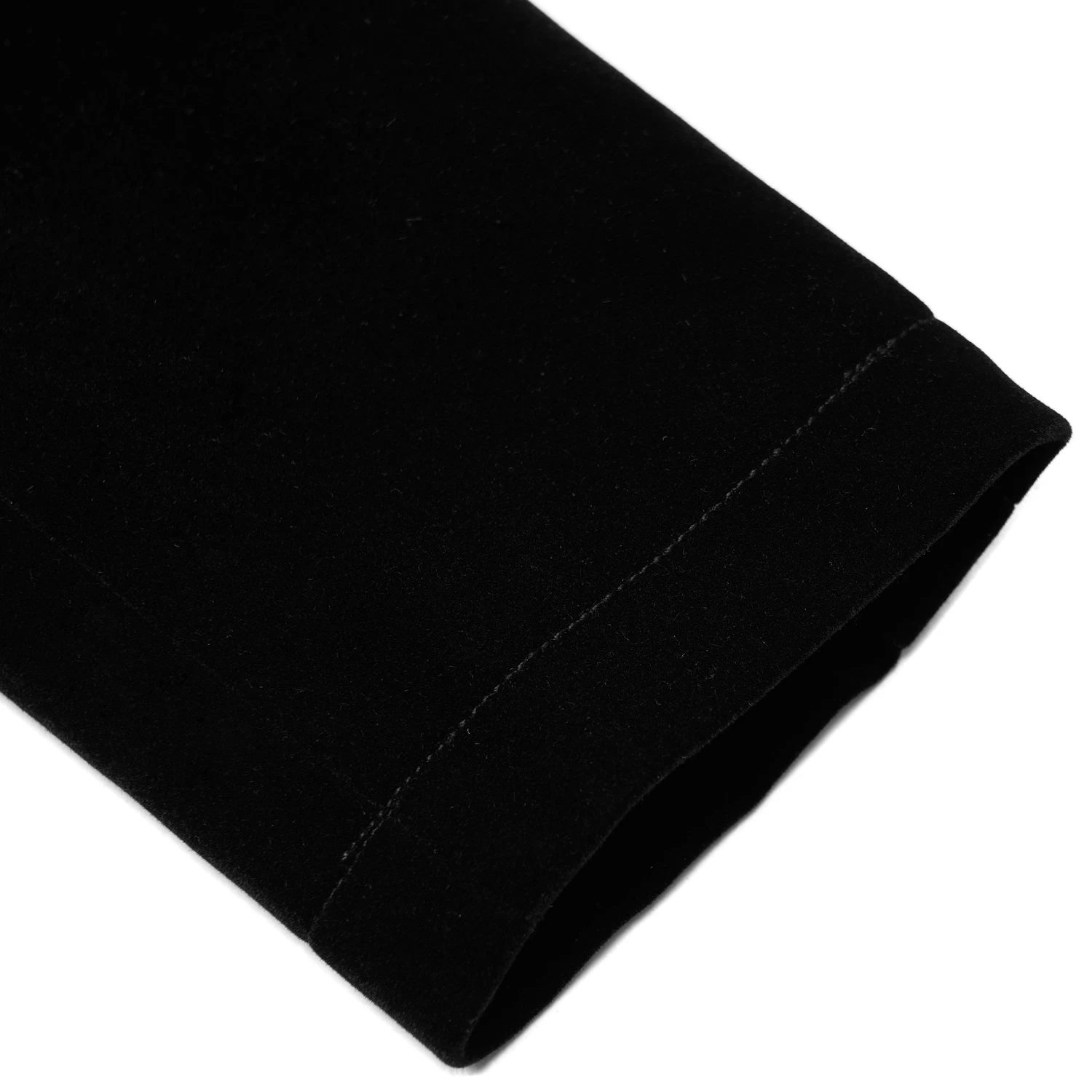 Manteau Mi-Long 'Dark Doll' En Velours Noir 21 Manteau Mi-Long 'Dark Doll' En Velours Noir â Image 19