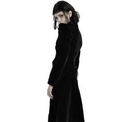 Manteau Mi-Long 'Dark Doll' En Velours Noir 26 Manteau Mi-Long 'Dark Doll' En Velours Noir -Magasin De Mode manteau mi long dark doll en velours noir 5