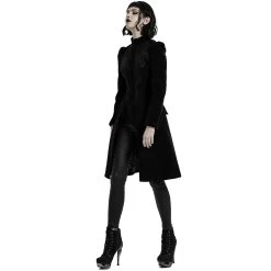 Manteau Mi-Long 'Dark Doll' En Velours Noir 28 Manteau Mi-Long 'Dark Doll' En Velours Noir -Magasin De Mode manteau mi long dark doll en velours noir 7