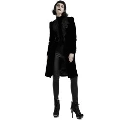 Manteau Mi-Long 'Dark Doll' En Velours Noir 29 Manteau Mi-Long 'Dark Doll' En Velours Noir -Magasin De Mode manteau mi long dark doll en velours noir 8