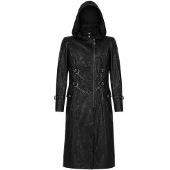 Manteau 'Samhain' En Sergé Noir