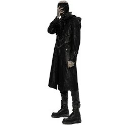 Manteau 'Samhain' En Sergé Noir -Magasin De Mode manteau samhain en serge noir 4