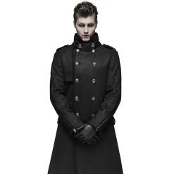 Manteau Style Militaire 'Gotham' Noir -Magasin De Mode manteau style militaire gotham noir 4