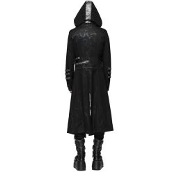 Manteau-Veste Pour Hommes à Capuche 'Scorpio' Noir -Magasin De Mode manteau veste pour hommes a capuche scorpio noir 3