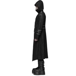 Manteau-Veste Pour Hommes à Capuche 'Scorpio' Noir -Magasin De Mode manteau veste pour hommes a capuche scorpio noir 4