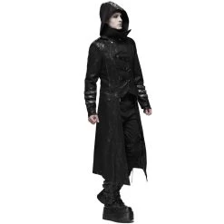 Manteau-Veste Pour Hommes à Capuche 'Scorpio' Noir -Magasin De Mode manteau veste pour hommes a capuche scorpio noir 5