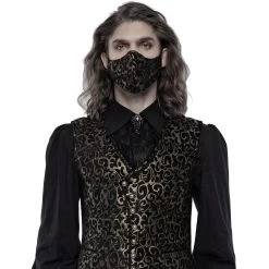 Masque 'Alchemist' En Jacquard Noir Et Or 13 Masque 'Alchemist' En Jacquard Noir Et Or -Magasin De Mode masque alchemist en jacquard noir et or 2
