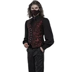 Masque 'Alchemist' En Jacquard Noir Et Rouge 17 Masque 'Alchemist' En Jacquard Noir Et Rouge -Magasin De Mode masque alchemist en jacquard noir et rouge 5
