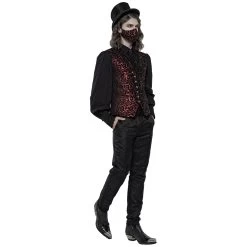 Masque 'Alchemist' En Jacquard Noir Et Rouge 18 Masque 'Alchemist' En Jacquard Noir Et Rouge -Magasin De Mode masque alchemist en jacquard noir et rouge 6