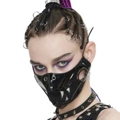 Masque 'Beast Jaw' Noir Et Blanc -Magasin De Mode masque beast jaw noir et blanc 2