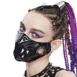 Masque 'Beast Jaw' Noir Et Blanc -Magasin De Mode masque beast jaw noir et blanc 5