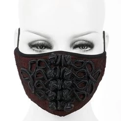Masque 'Black Twists' Bordeaux