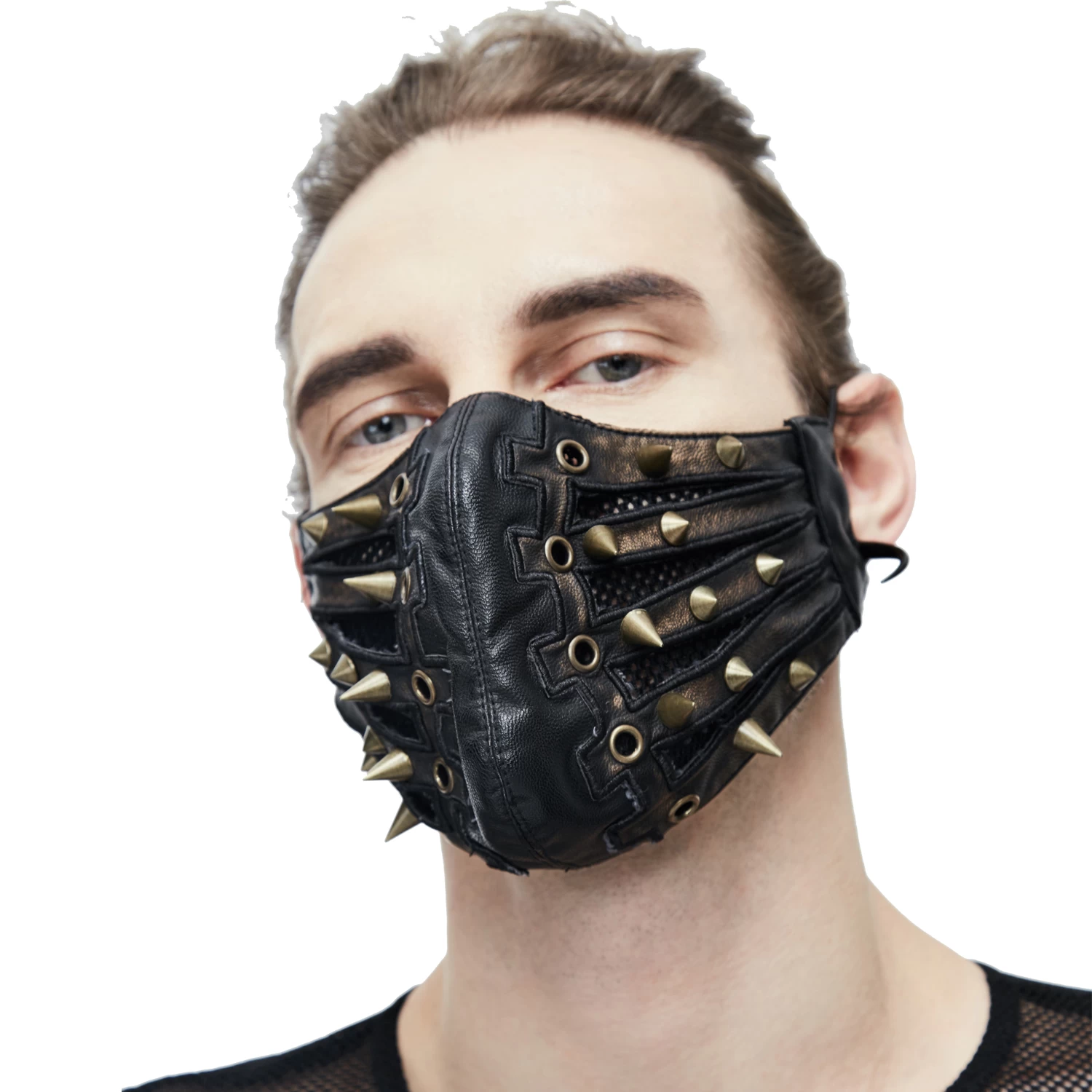 Masque 'Copper Pinned' Noir 5 Masque 'Copper Pinned' Noir – Image 3