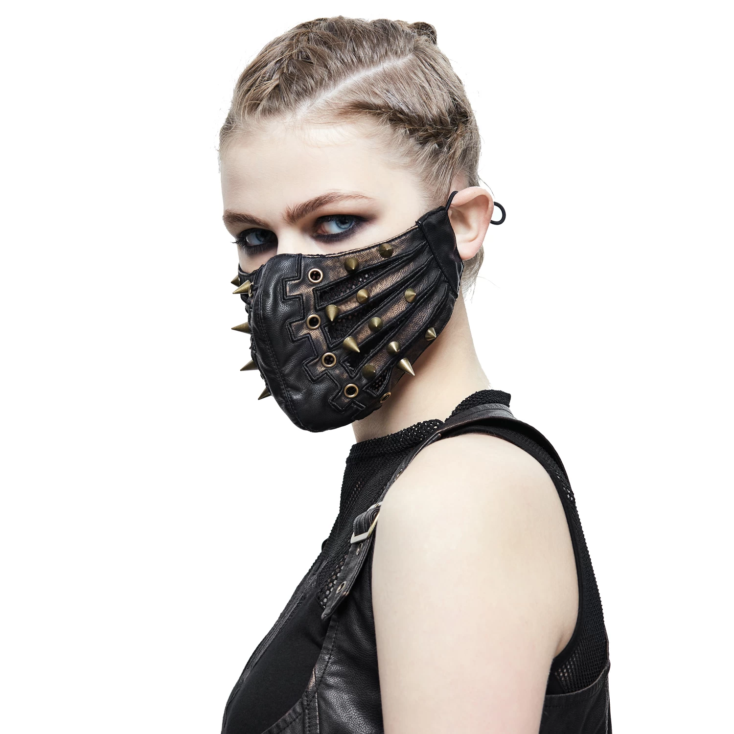 Masque 'Copper Pinned' Noir 11 Masque 'Copper Pinned' Noir – Image 9
