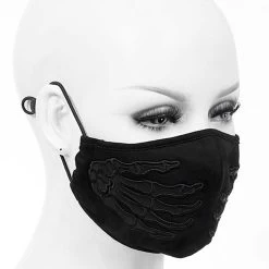 Masque 'Dead Hands' Noir -Magasin De Mode masque dead hands noir 2