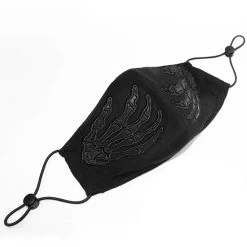 Masque 'Dead Hands' Noir -Magasin De Mode masque dead hands noir 3