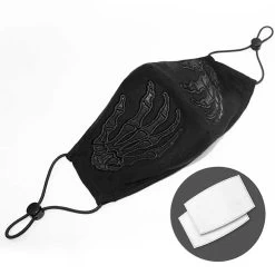 Masque 'Dead Hands' Noir -Magasin De Mode masque dead hands noir 4