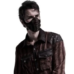 Masque 'Dragon' Marron -Magasin De Mode masque dragon marron 4