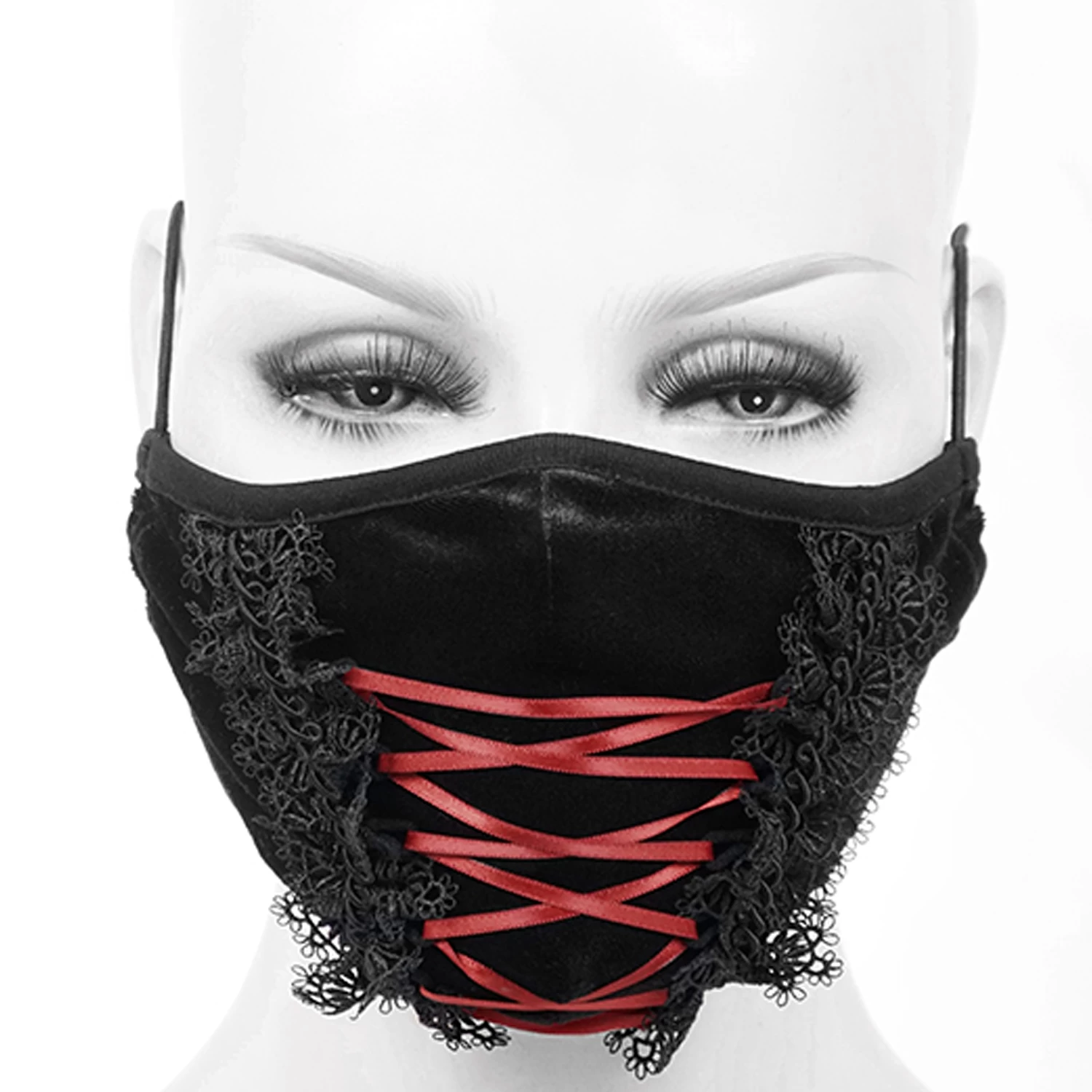 Masque En Velours Avec Broderies Noires 3 Masque En Velours Avec Broderies Noires