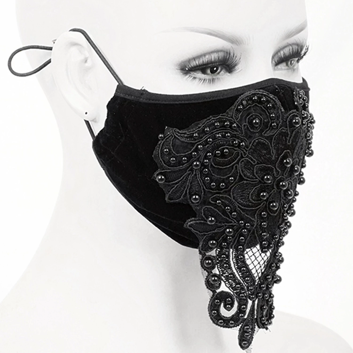 Masque 'Gothic Butterfly' Noir 5 Masque 'Gothic Butterfly' Noir – Image 3