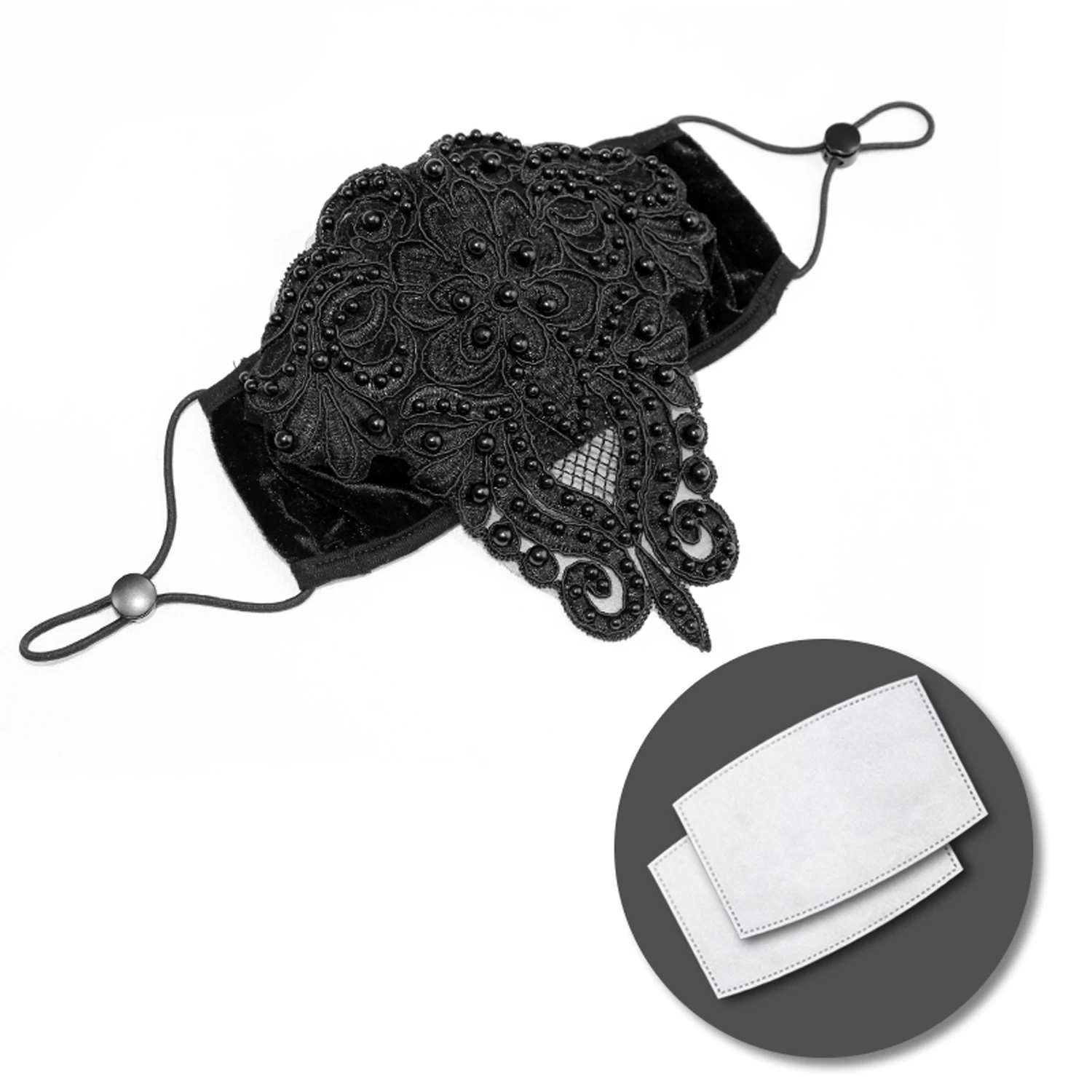 Masque 'Gothic Butterfly' Noir 7 Masque 'Gothic Butterfly' Noir – Image 5