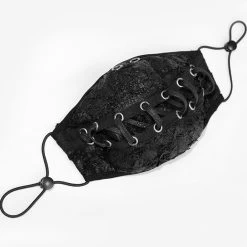 Masque 'Laced' Noir -Magasin De Mode masque laced noir 3