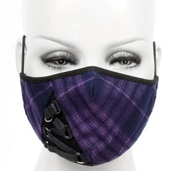 Masque Mauve Avec Laçage Noir