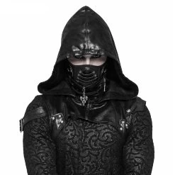 Masque 'Reptilian' Noir -Magasin De Mode masque reptilian noir 3