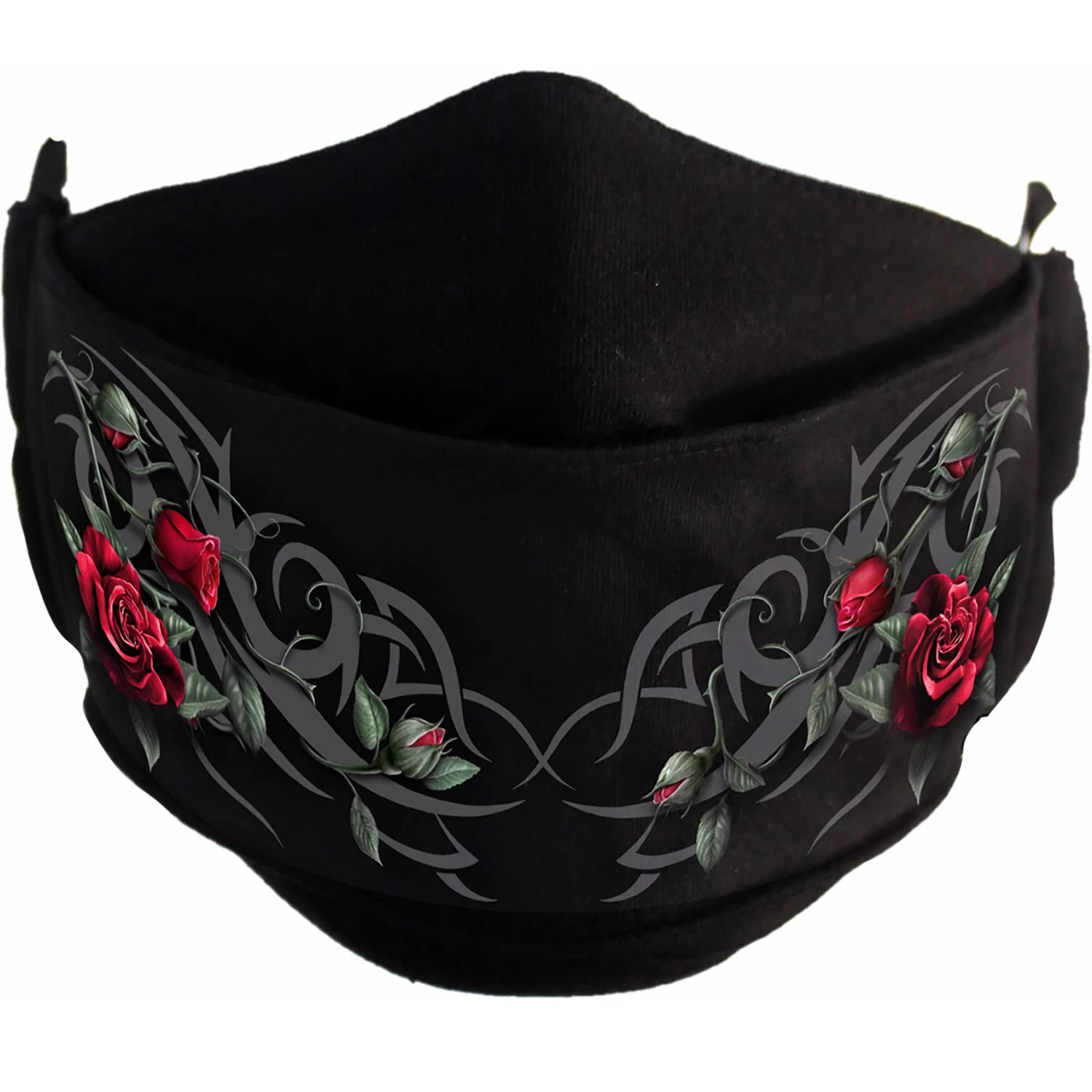 Masque 'Tribal Rose' Noir 4 Masque 'Tribal Rose' Noir â Image 2