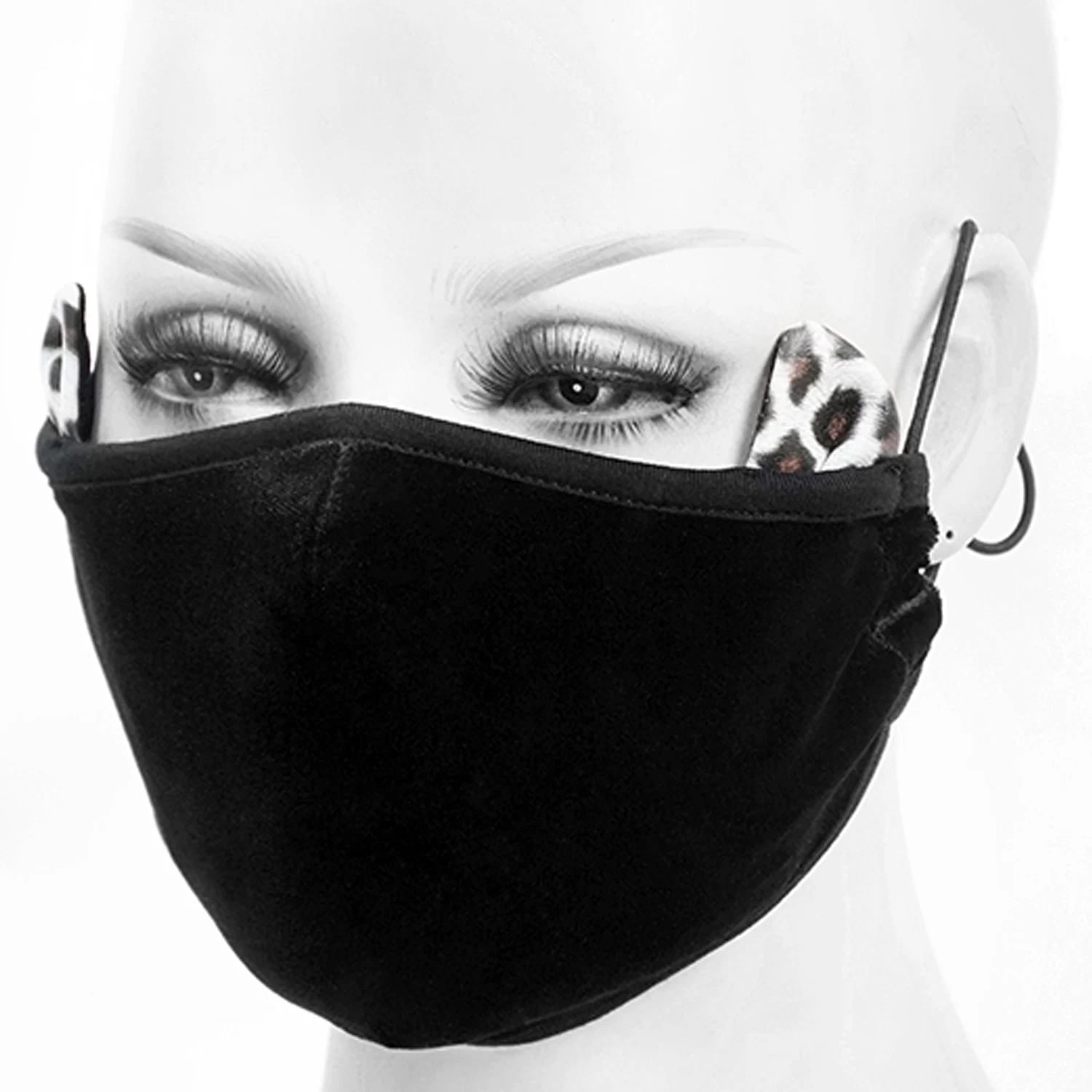 Masque 'Velvet Leo' Noir 5 Masque 'Velvet Leo' Noir – Image 3