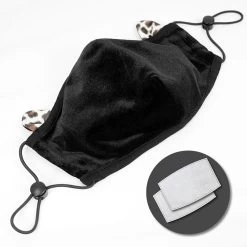 Masque 'Velvet Leo' Noir 13 Masque 'Velvet Leo' Noir -Magasin De Mode masque velvet leo noir 4