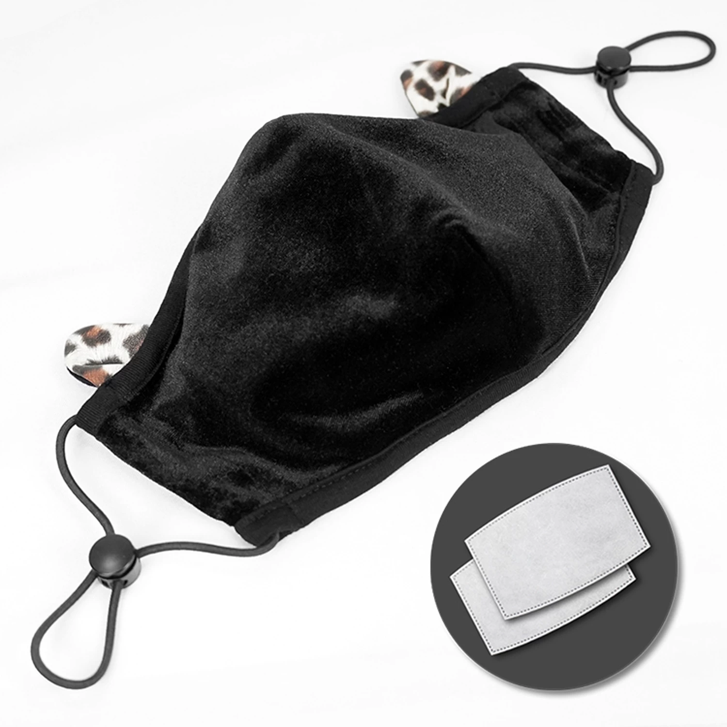 Masque 'Velvet Leo' Noir 7 Masque 'Velvet Leo' Noir – Image 5